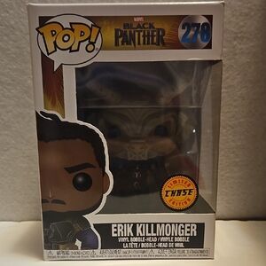 Funko Pop Black Panther Erik Killmonger Figure - Black and Gold #278